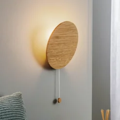 Aplique de pared Minimal de madera de roble