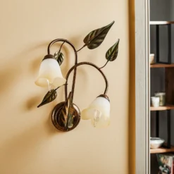 Aplique de pared Miranda 2 luces, bronce