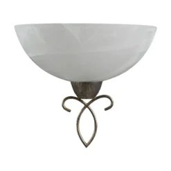 Aplique de pared Mohija de Lindby, 25 cm, negro/dorado, cristal, E27