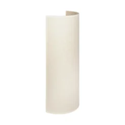 Aplique de pared Nature, color crema, altura 40 cm, tejido, luz hacia