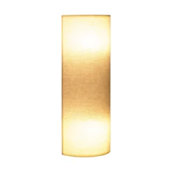 Aplique de pared Nature, color crema, altura 40 cm, tejido, luz hacia