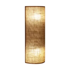 Aplique de pared «Nature», yute, altura 40 cm, tejido, luz hacia arriba/hacia