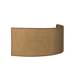 Aplique de pared «Nature», yute, 40 cm de ancho, tejido, luz hacia arriba y