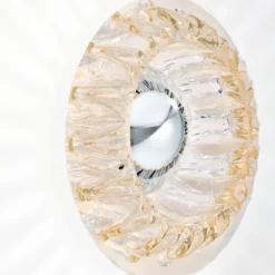 Aplique de pared New Wave Optic XL, blanco opalino, Eyeball, con enchufe