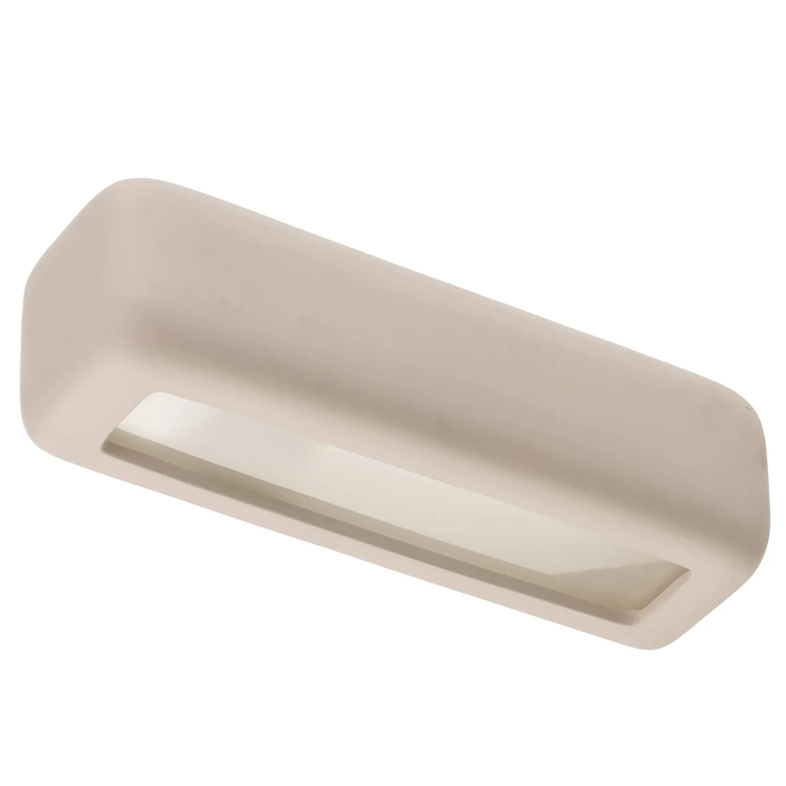 Aplique de pared Noris con luz hacia arriba y hacia abajo, de cerámica blanca