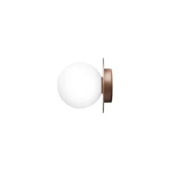 Aplique de pared Nuura Liila 1 Medium, bronce/ópal, IP44, G9