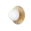 Aplique de pared Nuura Liila Muuse, Ø 20 cm, IP44, dorado/ópalo