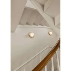 Aplique de pared Nuura Liila Muuse, Ø 20 cm IP44, blanco/ópalo
