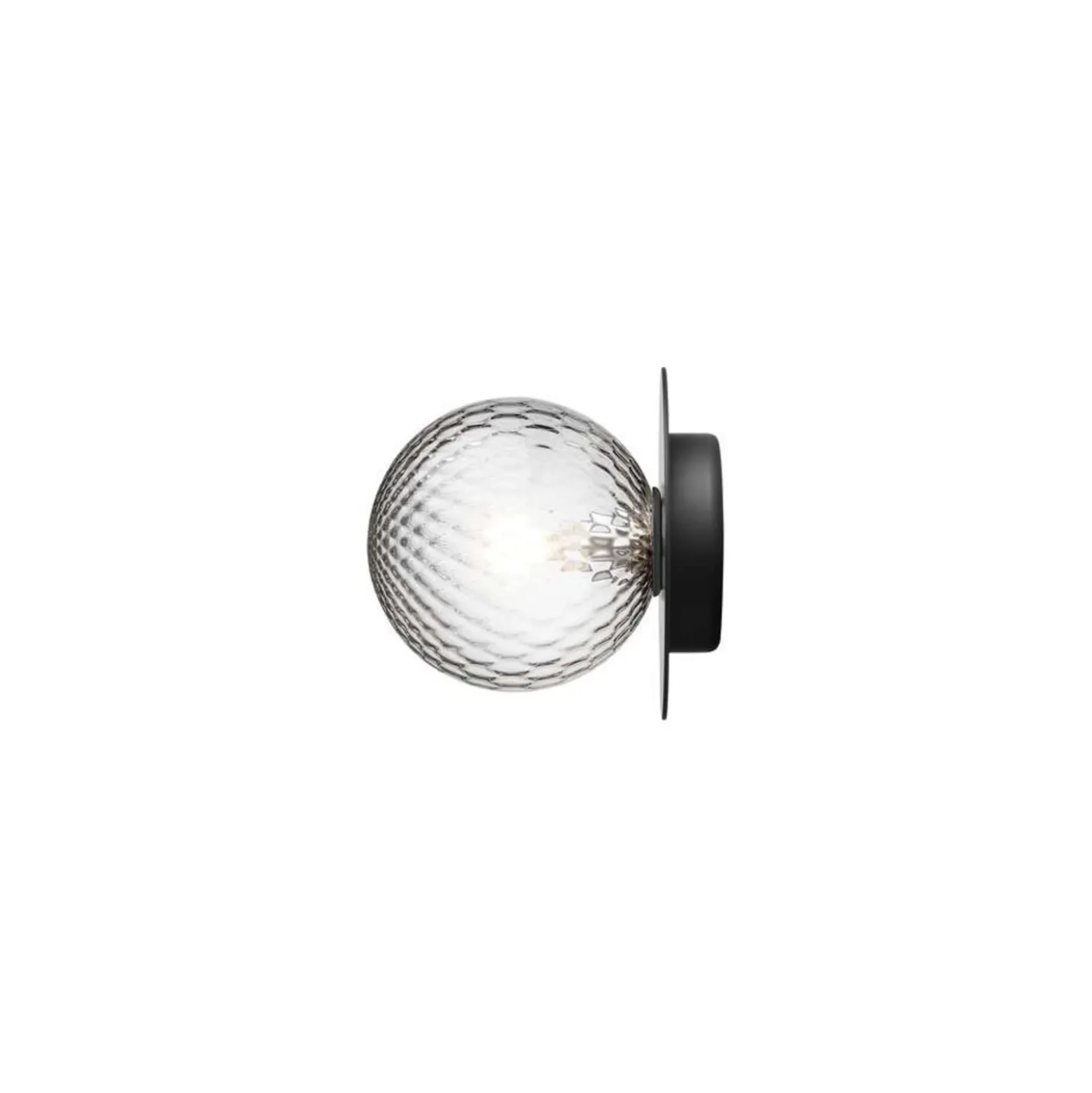 Aplique de pared Nuura Liila 1 Medium, negro/transparente, IP44, G9