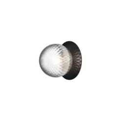 Aplique de pared Nuura Liila 1 Medium, negro/transparente, IP44, G9