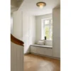 Aplique de pared Nuura Liila Muuse, Ø 42 cm, IP44, dorado/ópalo
