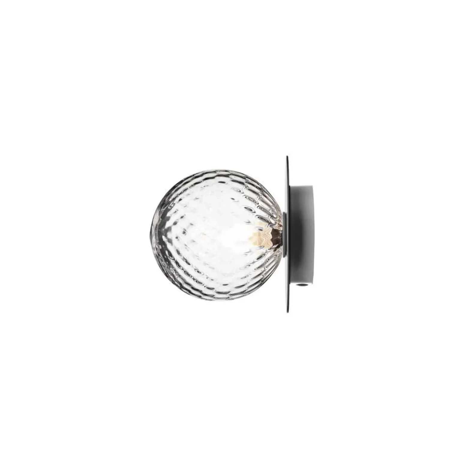 Aplique de pared Nuura Liila 1 Medium, plateado/transparente, IP44, G9