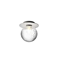 Aplique de pared Nuura Liila 1 Medium, plateado/transparente, IP44, G9
