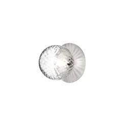 Aplique de pared Nuura Liila 1 Medium, plateado/transparente, IP44, G9