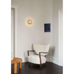 Aplique de pared Nuura Liila 1 Medium, bronce/transparente, IP44, G9