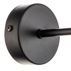 Aplique de pared Ognis K1 con pantalla esférica, negro/dorado