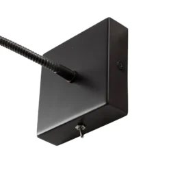 Aplique de pared Ojos, antracita, lámpara de lectura, ajustable, 33 cm, G9