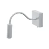 Aplique de pared Ojos, blanco, lámpara de lectura, ajustable, 33 cm, G9