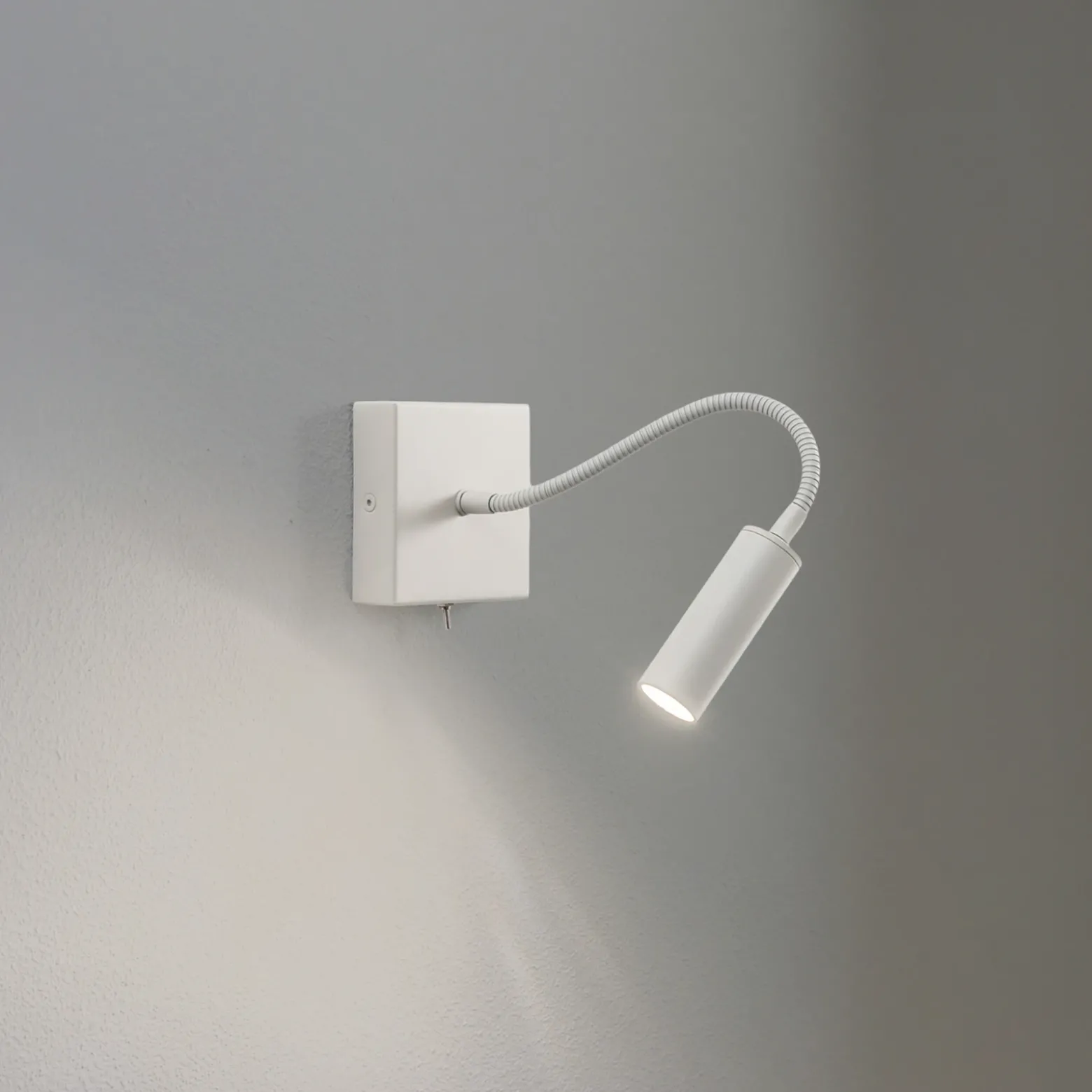 Aplique de pared Ojos, color crema, lámpara de lectura, ajustable, 33 cm, G9