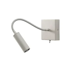 Aplique de pared Ojos, color crema, lámpara de lectura, ajustable, 33 cm, G9