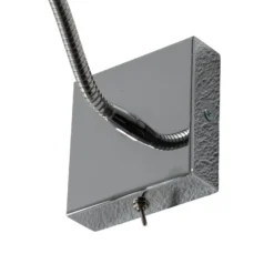 Aplique de pared Ojos, cromo, lámpara de lectura, ajustable, 33 cm, G9