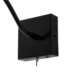Aplique de pared Ojos, negro, lámpara de lectura, ajustable, 33 cm, G9