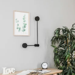 Aplique de pared Orbit II 20/40, negro, 2 luces