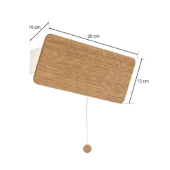 Aplique de pared Oslo, regulable, ancho 30 cm