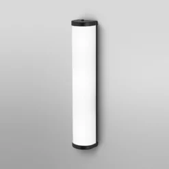 Aplique de pared OSRAM BATHROOM negro, 46 cm de largo, metal/vidrio, IP44