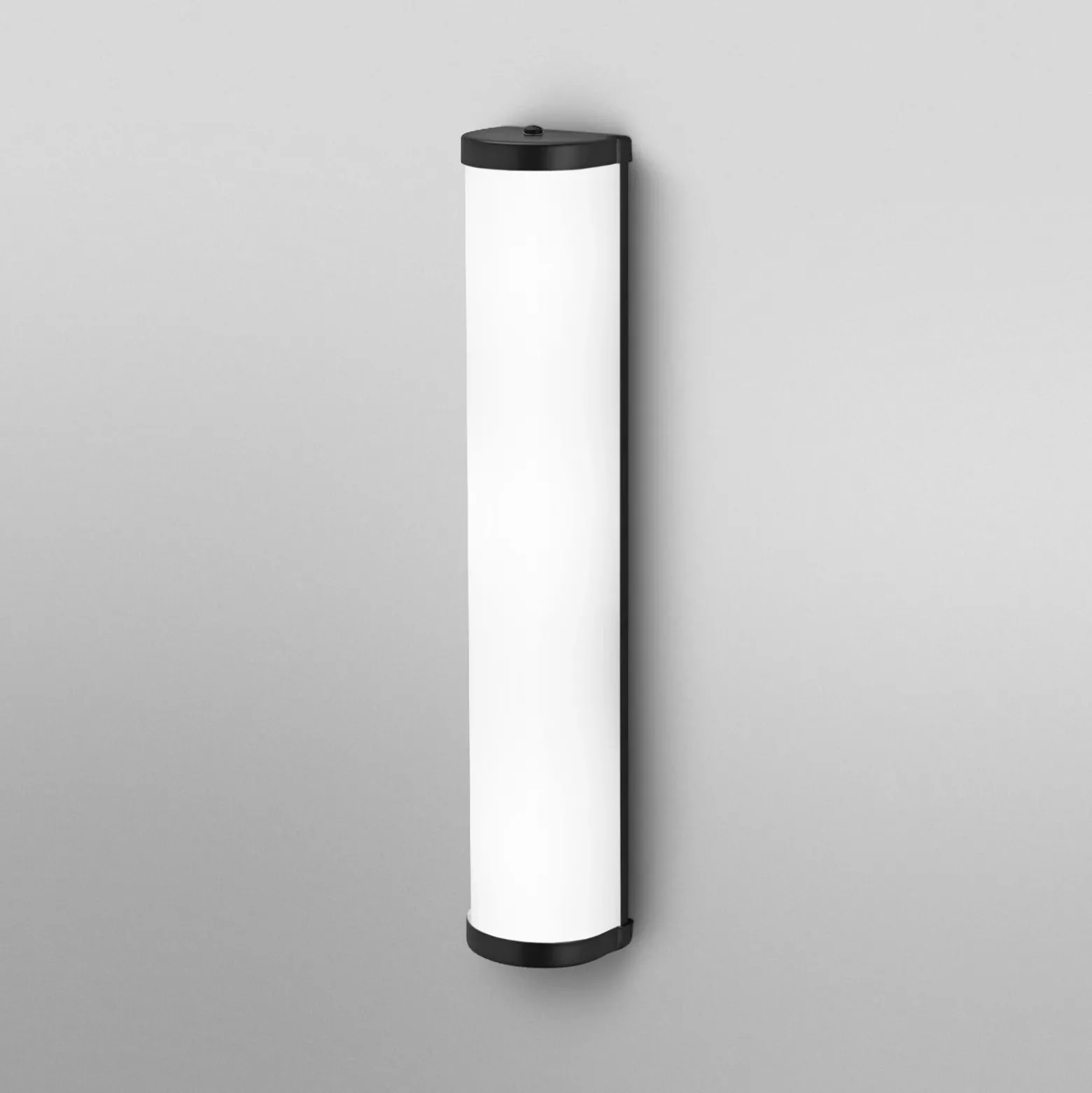 Aplique de pared OSRAM BATHROOM negro, 46 cm de largo, metal/vidrio, IP44