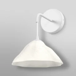 Aplique de pared OSRAM Decor Lotus Leaf, 1 luz, blanca, papel, E14