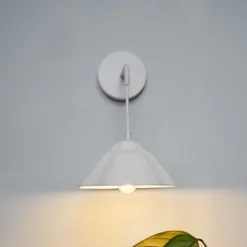 Aplique de pared OSRAM Decor Lotus Leaf, 1 luz, blanca, papel, E14