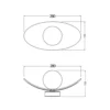 Aplique de pared OSRAM Decor Pearl, beige, fieltro, G9