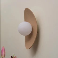 Aplique de pared OSRAM Decor Pearl, beige, fieltro, G9