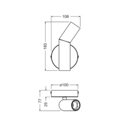 Aplique de pared OSRAM Decor Straw, 1 luz, gris/amarillo, acero, E27