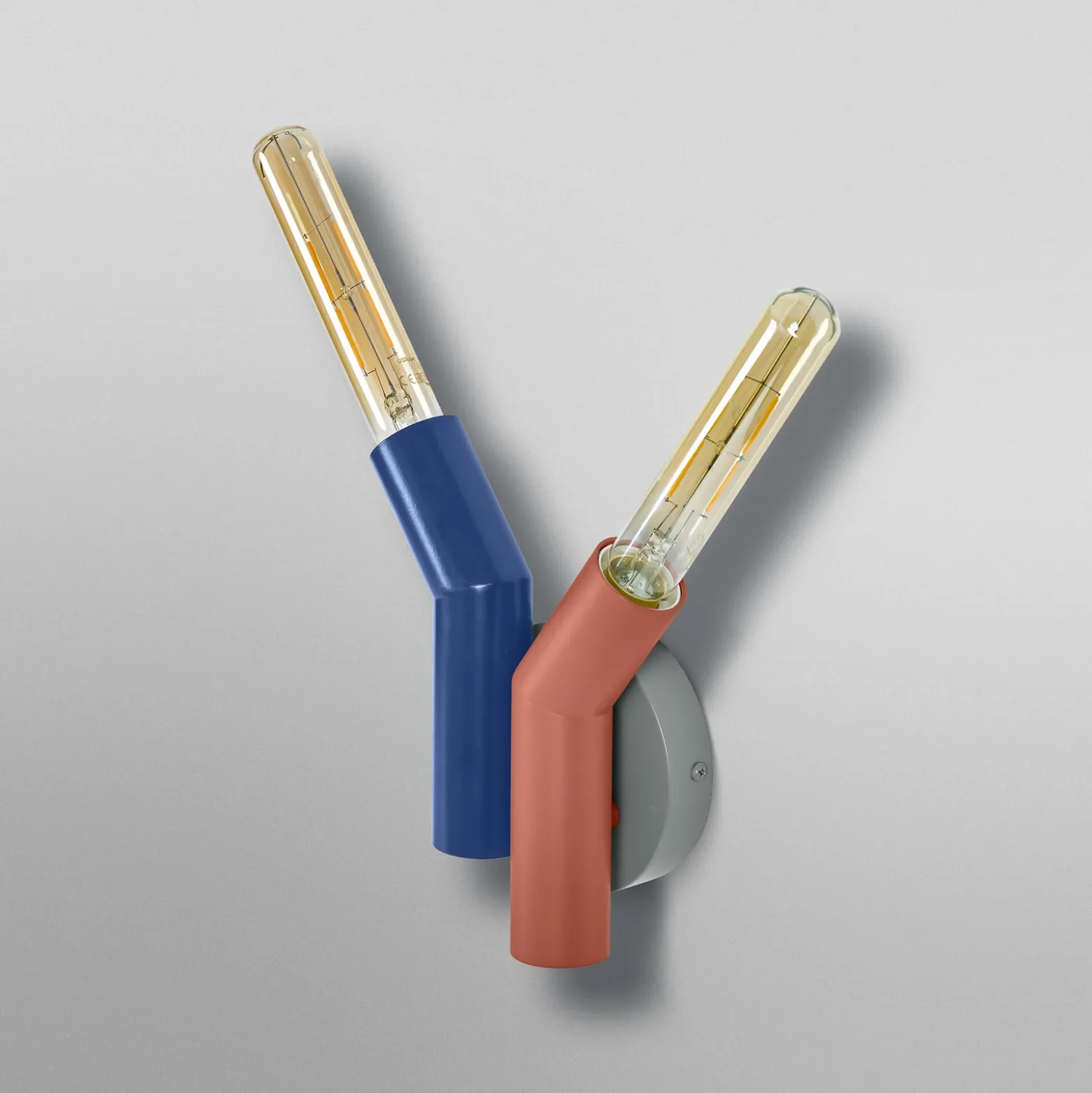 Aplique de pared OSRAM Decor Straw, 2 luces, multicolor, acero, E27