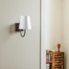 Aplique de pared Paro con pantalla textil
