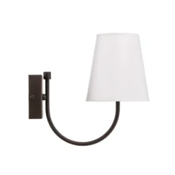 Aplique de pared Paro con pantalla textil