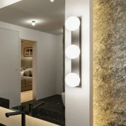 Aplique de pared Paulmann Gove IP44 G9 3 luces negro