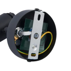Aplique de pared Pendura de Lindby, Ø 9 cm, negro, cristal