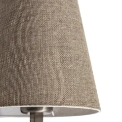 Aplique de pared perfil, dorado/crema, metal/tejido, altura 30 cm