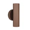 Aplique de pared Portillo, bronce, altura 20 cm, 2 luces. Metal, GU10.
