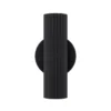 Aplique de pared Portillo, negro, altura 20 cm, 2 luces, metal, GU10