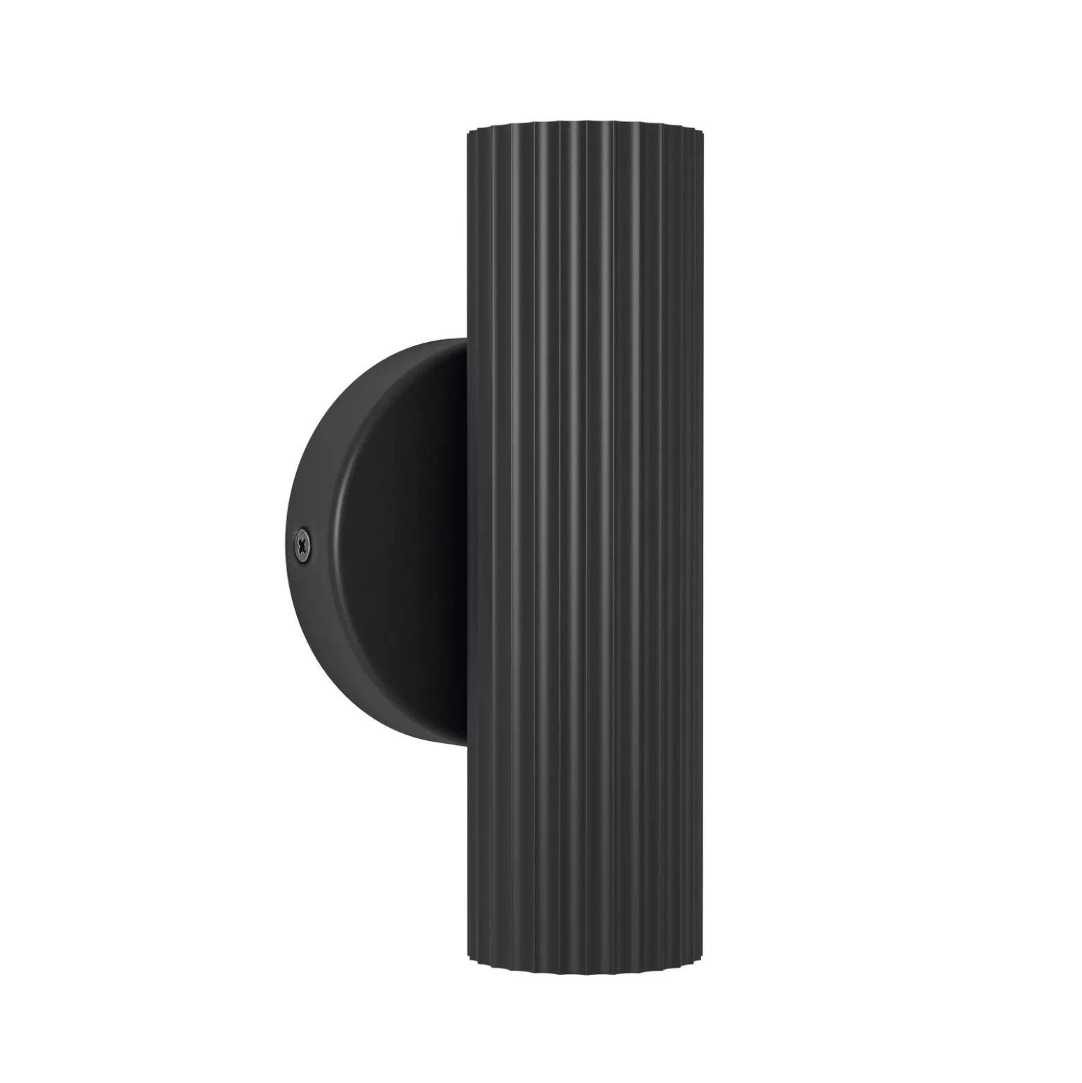 Aplique de pared Portillo, negro, altura 20 cm, 2 luces, metal, GU10