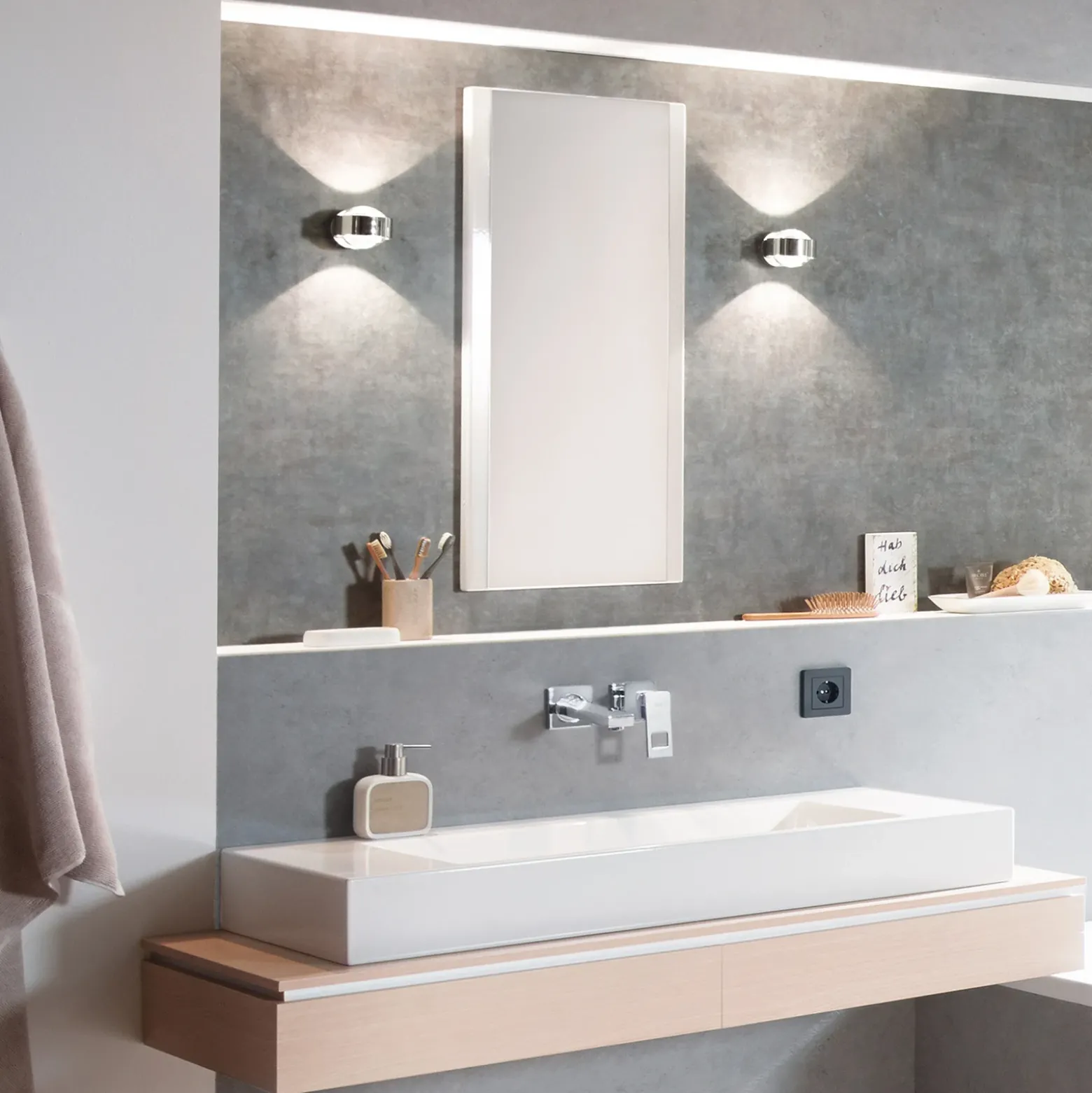 Aplique de pared Puk Wall, G9, cromo