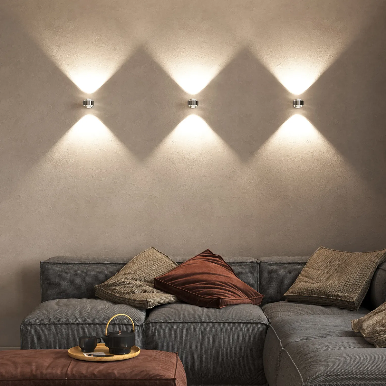 Aplique de pared Puk Wall, G9, cromo