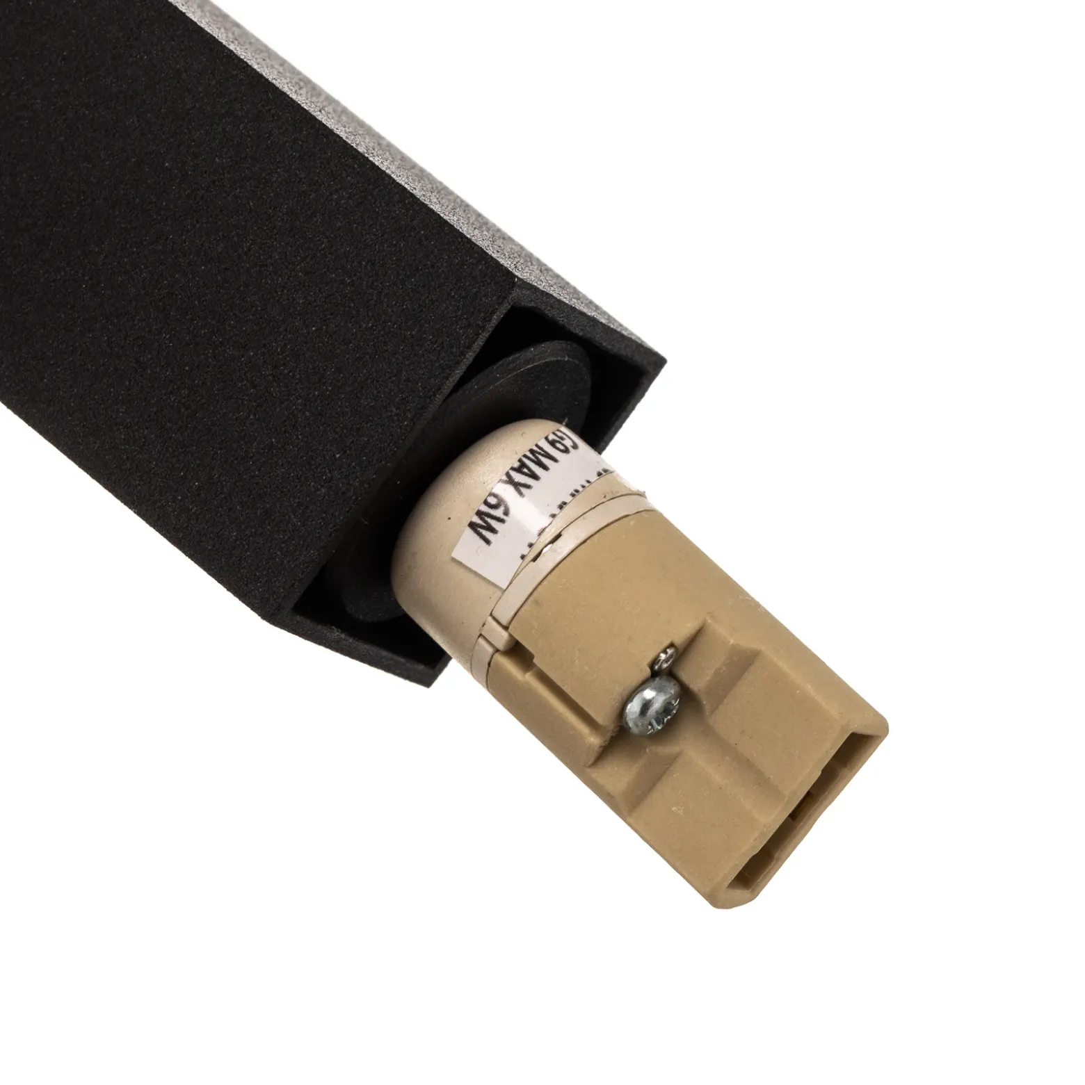 Aplique de pared Raisio, brazo flexible, negro