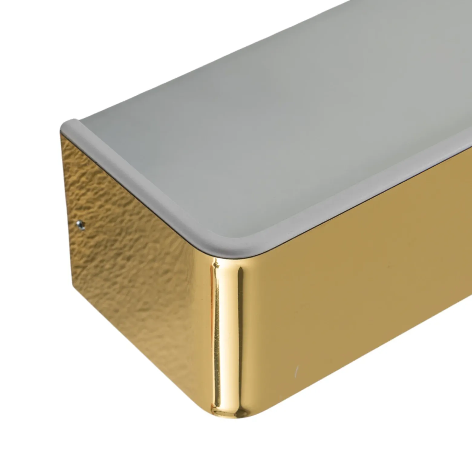 Aplique de pared Rauma, latón, ancho 20 cm