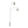 Aplique de pared 814, regulable, 2 luces, blanco