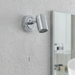 Aplique de pared Remilan de Lindby, cromo